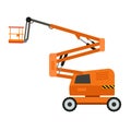 Lift machine icon, flat style