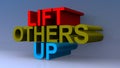 Lift others up on blue