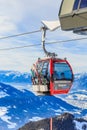 The lift in the ski resort of Soll, Hopfgarten. Tyrol Royalty Free Stock Photo