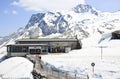 Lift station to go to the Hintertux Glacier in Austria Royalty Free Stock Photo