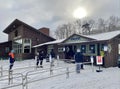 Lift tickets booth at Stowe Mountain resort