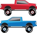 Lifted Pickup Truck vector