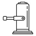 Lifter jack-screw icon, outline style Royalty Free Stock Photo