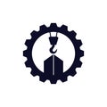 Lifting crane construction company logo design