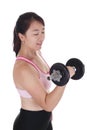 Lifting Dumbbell Royalty Free Stock Photo