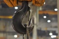 Lifting gear in the workshop at the factory