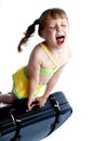 Lifting girl Royalty Free Stock Photo