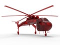 Lifting helicopter illustration