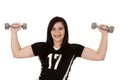 Lifting weights Royalty Free Stock Photo