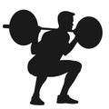 Lifting weights vector illustration by crafteroks