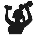 Lifting weights vector illustration by crafteroks