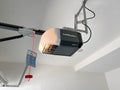 A Liftmaster automatic garage door opener in a newly built home in Orlando, Florida Royalty Free Stock Photo