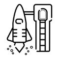 Liftoff vector icon