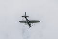 Light aircraft Cessna in the sky Royalty Free Stock Photo