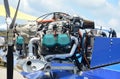 Light aircraft engine Royalty Free Stock Photo