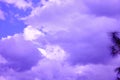 Light Aircraft Far Sky Clouds Vaporwave Cloudscape Natural Background