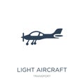 light aircraft icon in trendy design style. light aircraft icon isolated on white background. light aircraft vector icon simple Royalty Free Stock Photo