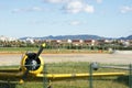 Light aircraft for pilot training at Sabadell airport Royalty Free Stock Photo