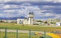 Light aircraft for pilot training at Sabadell airport Royalty Free Stock Photo