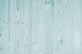 Light aqua blue vintage wood texture. Top view, wooden board.