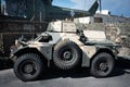 light armored military vehicle, it is a Daimler Motor Company Ferret Scout