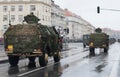 Light Armored Vehicle  on military parade in Prague, Czech Republic Royalty Free Stock Photo