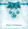 Light Background with Christmas Traditional Elements Royalty Free Stock Photo