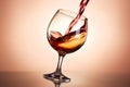 gradient party closeup wine red glass liquid drink epicure alcohol background. Generative AI. Royalty Free Stock Photo