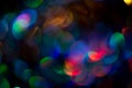 Light background. Holiday glowing backdrop. Defocused blurred bokeh. Festive abstract texture, bokeh and highlights Royalty Free Stock Photo