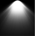 Light Beam From Projector. Vector illustration Royalty Free Stock Photo