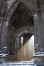 Light beam from the mosque entrance, Erzurum, Turkey