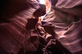 Light Beams in Lower Antelope Canyon, Navajo Nation, Arizona Royalty Free Stock Photo