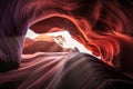 Light Beams in Lower Antelope Canyon, Navajo Nation, Arizona Royalty Free Stock Photo