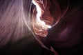 Light Beams in Lower Antelope Canyon, Navajo Nation, Arizona Royalty Free Stock Photo