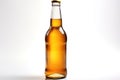 light beer in a bottle, isolated on white Royalty Free Stock Photo