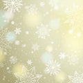 Light beige background with snowflakes and stars