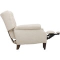 Light Beige Fabric Recliner Club Chair