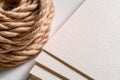 Rustic Simplicity: Rope and Paper Royalty Free Stock Photo