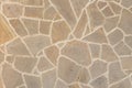 Light beige stone mosaic floor or wall structure abstract rock pattern texture background Royalty Free Stock Photo