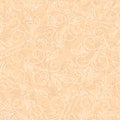 Light beige vector seamless floral background Royalty Free Stock Photo