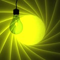 Light blub with nice background color Royalty Free Stock Photo