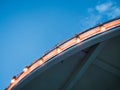 Light blubs on the roof edge. Royalty Free Stock Photo