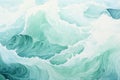 Light blue abstract background, sea waves with foam. Royalty Free Stock Photo