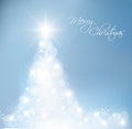 Light Blue Abstract Christmas tree Royalty Free Stock Photo