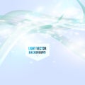 Light blue abstract waves elegant background. Vector design