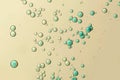 Light blue air bubbles Royalty Free Stock Photo