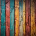 old painted wood in a variety of colors Royalty Free Stock Photo