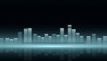 Light blue audio equalizer display, sound and music technology visual, Stock Photo, Generative AI Royalty Free Stock Photo