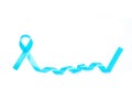 Light blue awareness ribbon and for prostate cancer awareness ca