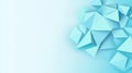 A light blue backdrop adorned with soft translucent triangles creates a modern, playful aesthetic for a vibrant design Royalty Free Stock Photo